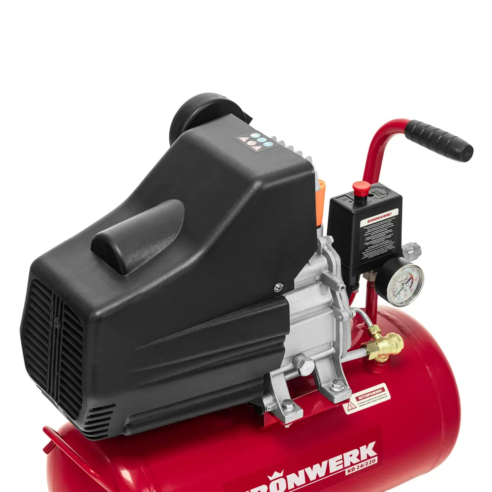 Компрессор сетевой поршневой масляный Kronwerk 58104, 24 л 220 л/мин STLM-2013757 - Вид №24
