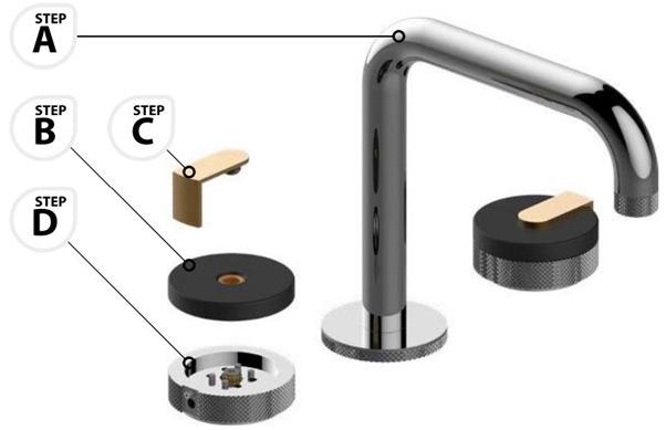 GRAFF Напольный смеситель для ванны с ручным душем Mod+ 5578000 - Вид №2