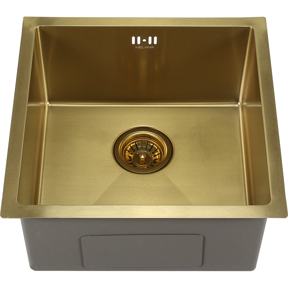 Мойка D4545HG MELANA ProfLine 1,2/220 ЗОЛОТО врезная квадратная D4545HG D4545HG золото