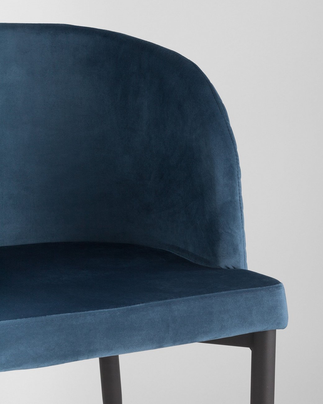 Стул с подлокотниками мягкий сине-зеленый с черными металлическими ножками "Молли" STOOL GROUP ДИЗАЙНЕРСКИЕ 00-3881928 Зеленый  - Вид №6