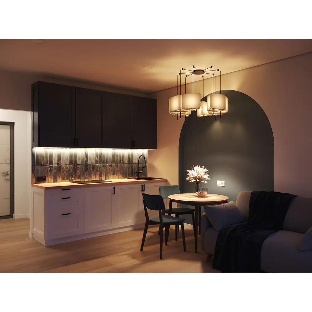 KONSENSA Фальшпанель Котлас белая для кухни в неоклассическом стиле 89387736 STLM-1571440 - Вид №10