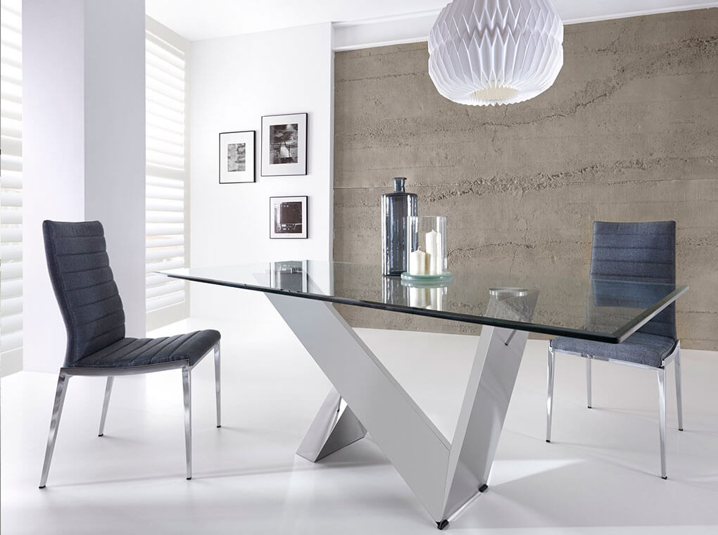 077799 Стол обеденный стеклянный прямоугольный 180см Angel Cerda CT998  - Вид №1