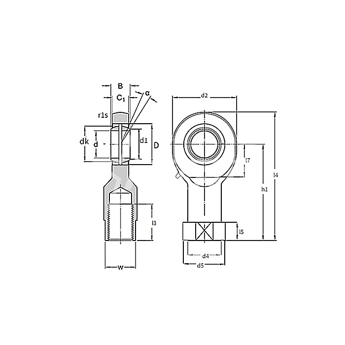 IS2684 Шарнирный наконечник SIL12E ISKRA  - Вид №1