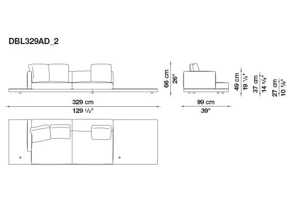 Кожаный диван B&B Italia док ARCH-00106863 - Вид №192
