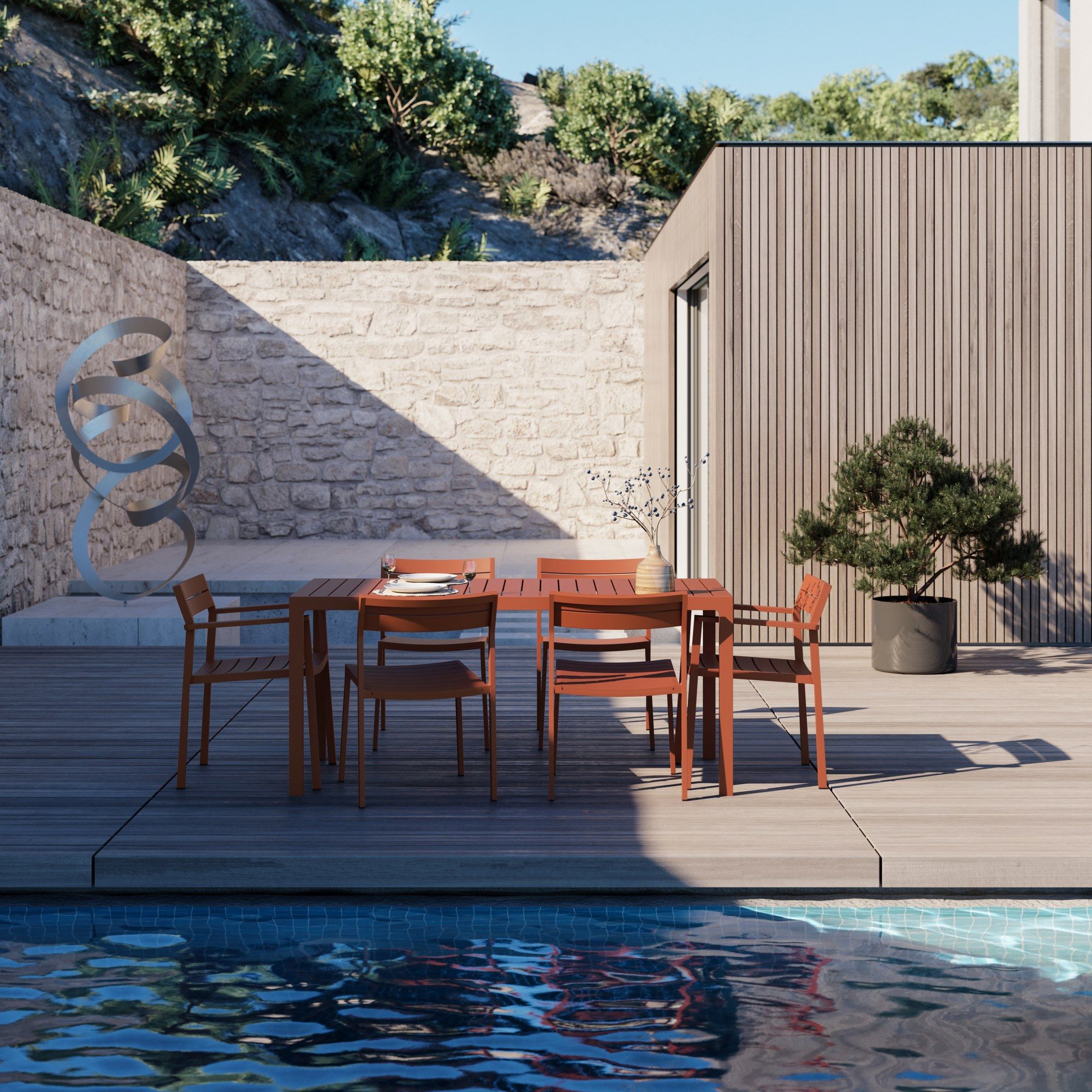 Алюминиевый стул с порошковым покрытием Case Eos ARCH-00109535 - Вид №13