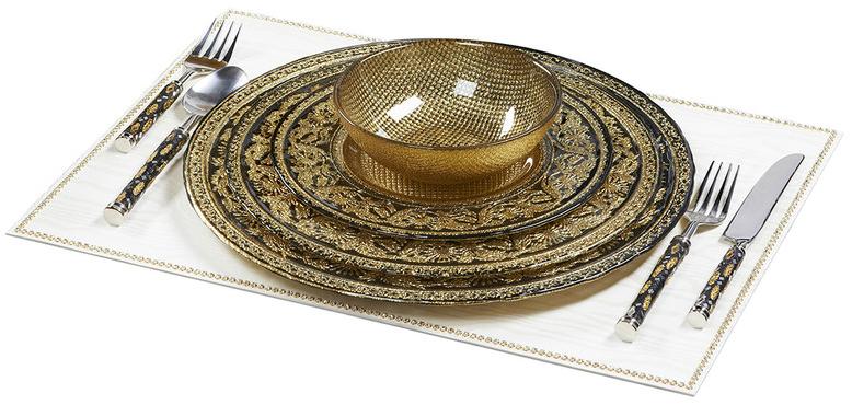 VGnewtrend Набор стеклянных тарелок Classic sun-id-1507725 - Вид №3