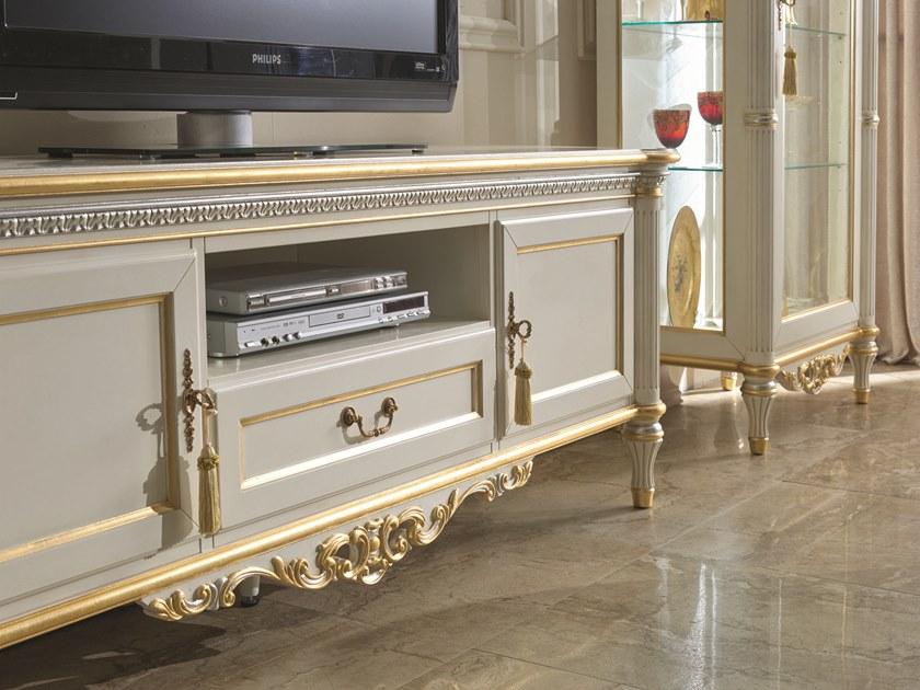 SCAPPINI & C Низкая лакированная тумба под ТВ с распашными дверцами 35th anniversary 2707 - Вид №1