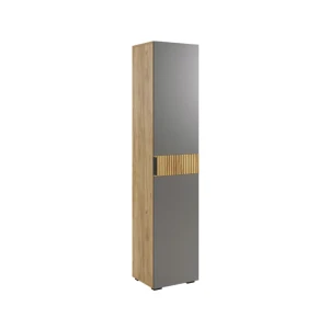 91824342 Шкаф Mebelson 40x182.60x35 см ЛДСП цвет дуб крафт золотой/графит STLM-1510473