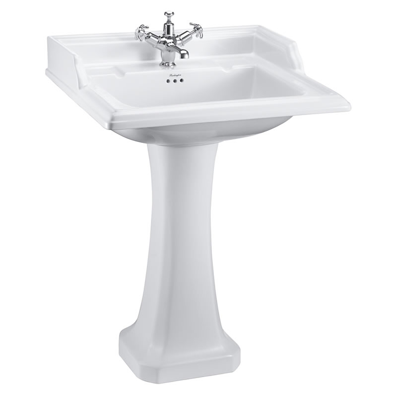 Burlington Classic Классическая раковина 65 см и классическая подставка Жиклер с 2-мя отверстиями под смеситель B15 2TH JET 