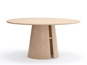 Круглый деревянный обеденный стол