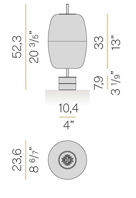 Выдувное стекло Dimmable LED настольная лампа Panzeri Адамас ARCH-00041542 - Вид №8