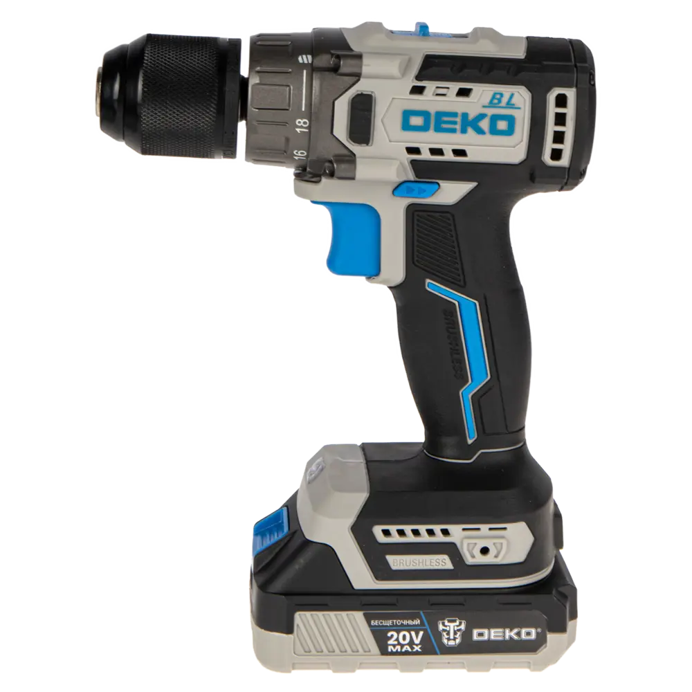 Аккумуляторная дрель-шуруповерт DEKO ZKCD20V с двумя батареями 89366086 STLM-0848663 - Вид №1