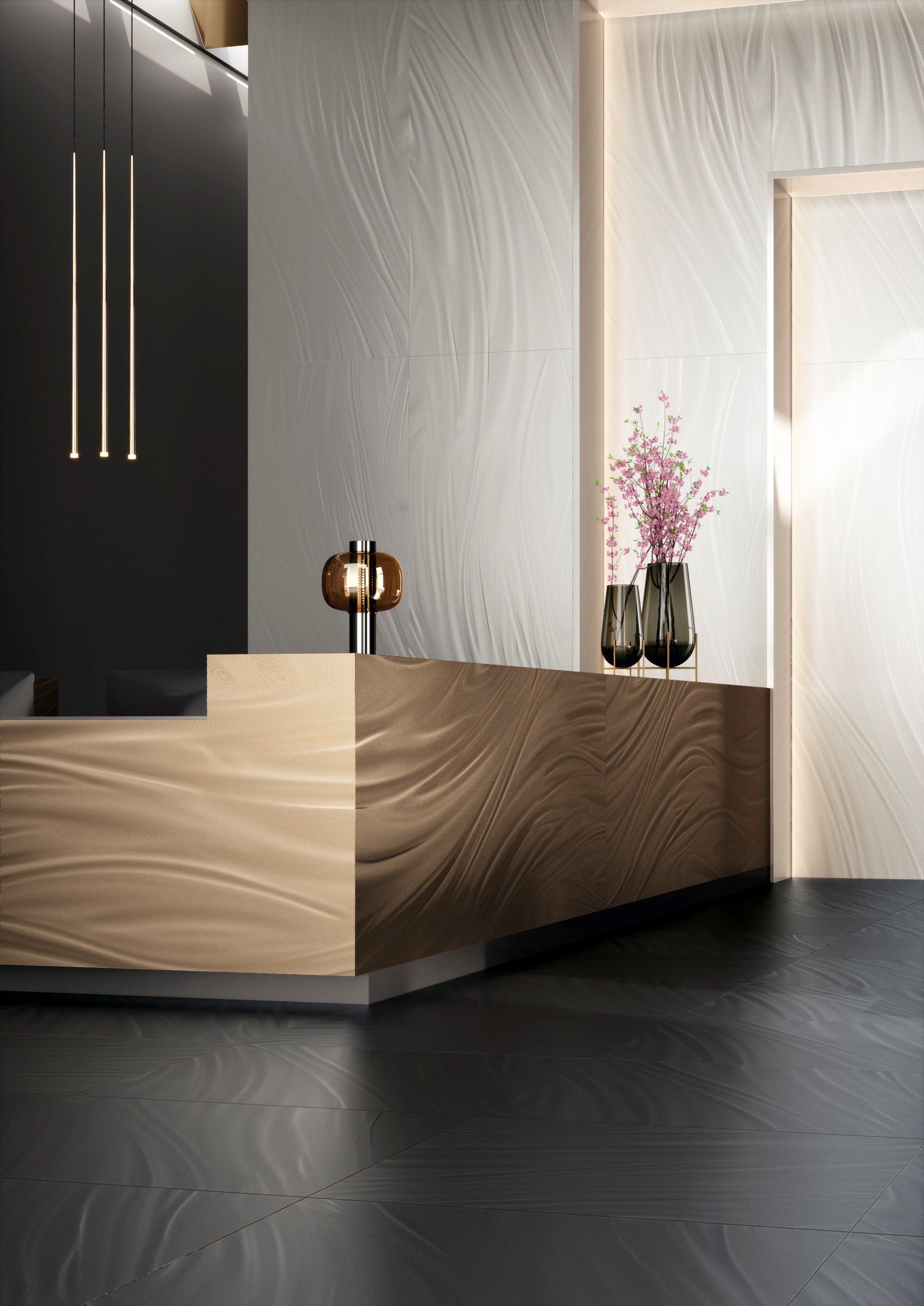 Антибактериальное покрытие из керамогранита для интерьера Fiandre свет ARCH-00150502 - Вид №2