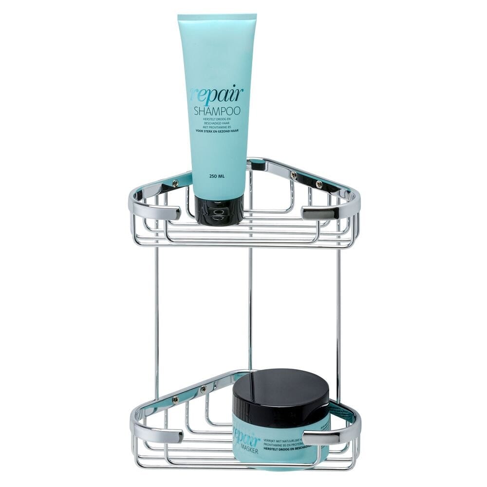 Металлическая двойная угловая мыльница для душа Geesa корзина ARCH-00137590 - Вид №1