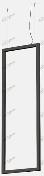 Lucifero's Светодиодная подвесная лампа из экструдированного алюминия File flex square Fxs01.9
