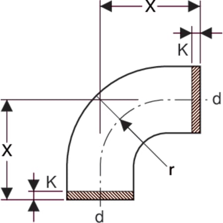 371.055.16.1 Отвод сегментный Geberit PE Geberit  - Вид №17