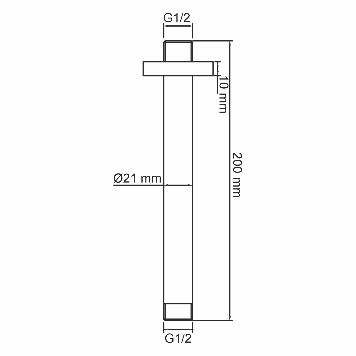 A234 Потолочный излив для душа WasserKRAFT  - Вид №1