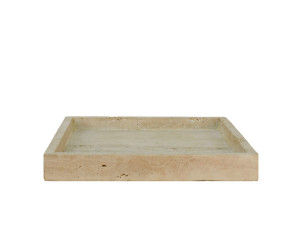 Квадратный поднос из травертина