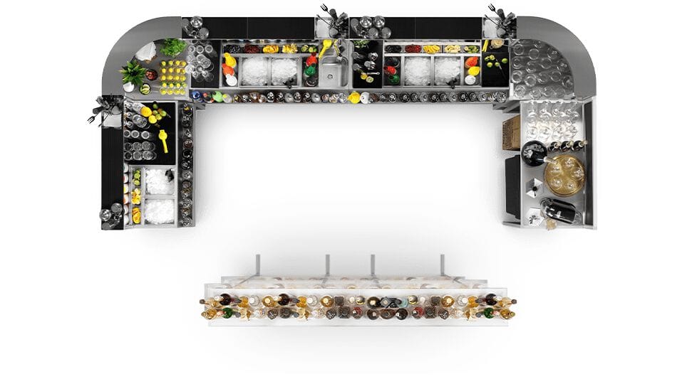 Секционная барная стойка Station Deus® Set-Up ARCH-00118913 - Вид №4