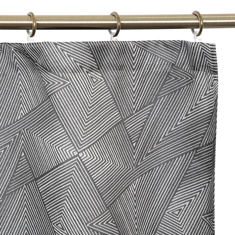 Штора на ленте «Геометрия», 160x280 см, геометрия, цвет чёрный GARDEN STLM-2011871 - Вид №2