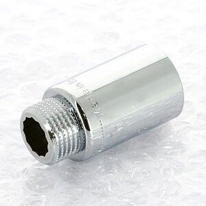 Удлинитель НР-ВР хромированный 25х1/2"  TIEMME