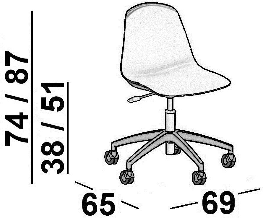 Luxy Кресло на эстакаде с подлокотниками на колесиках Epoca sun-id-1384096 - Вид №2