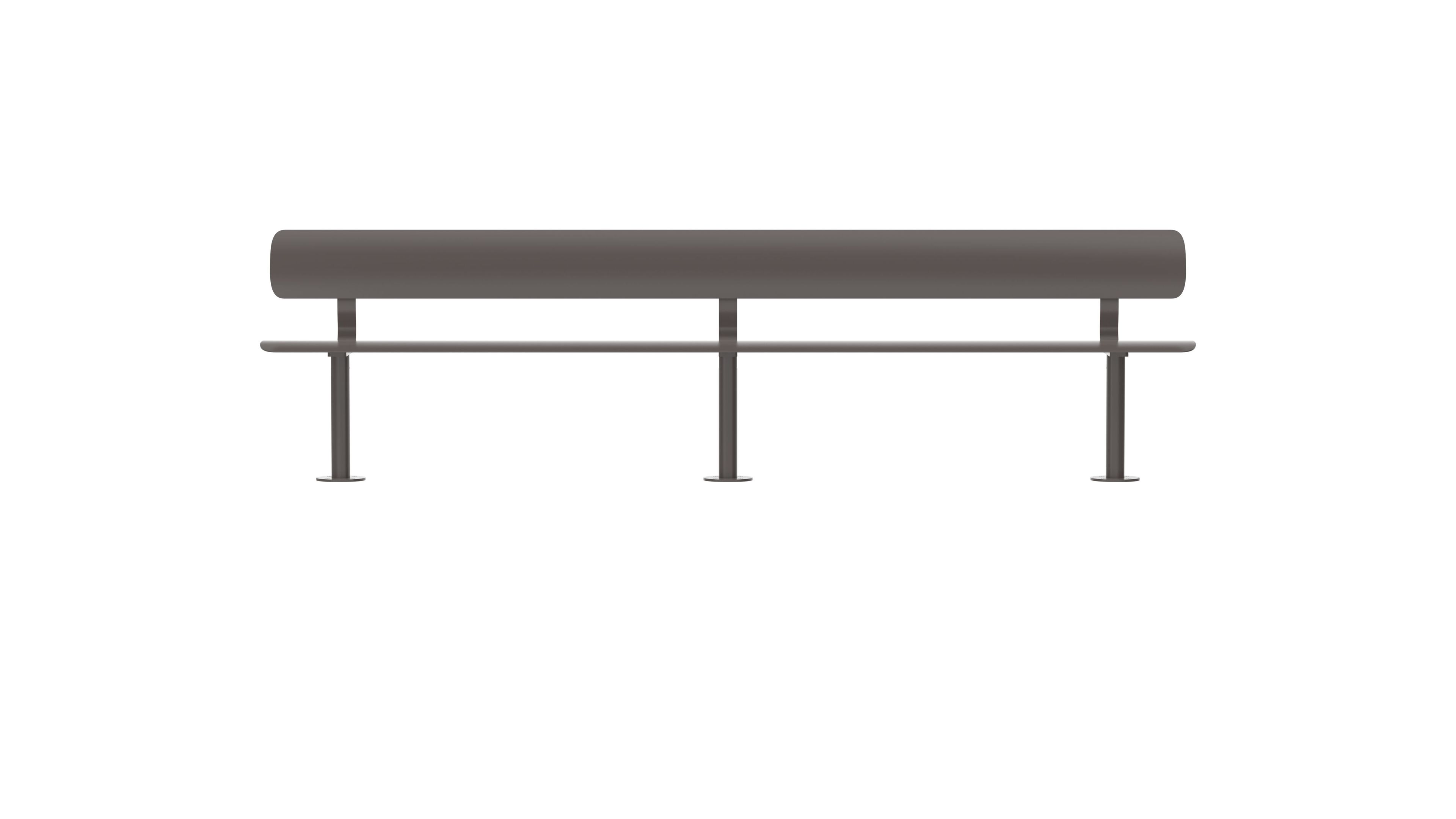 Стальная скамья с порошковым покрытием со спинкой FUNCTIONALS BEN ARCH-00041367 - Вид №91