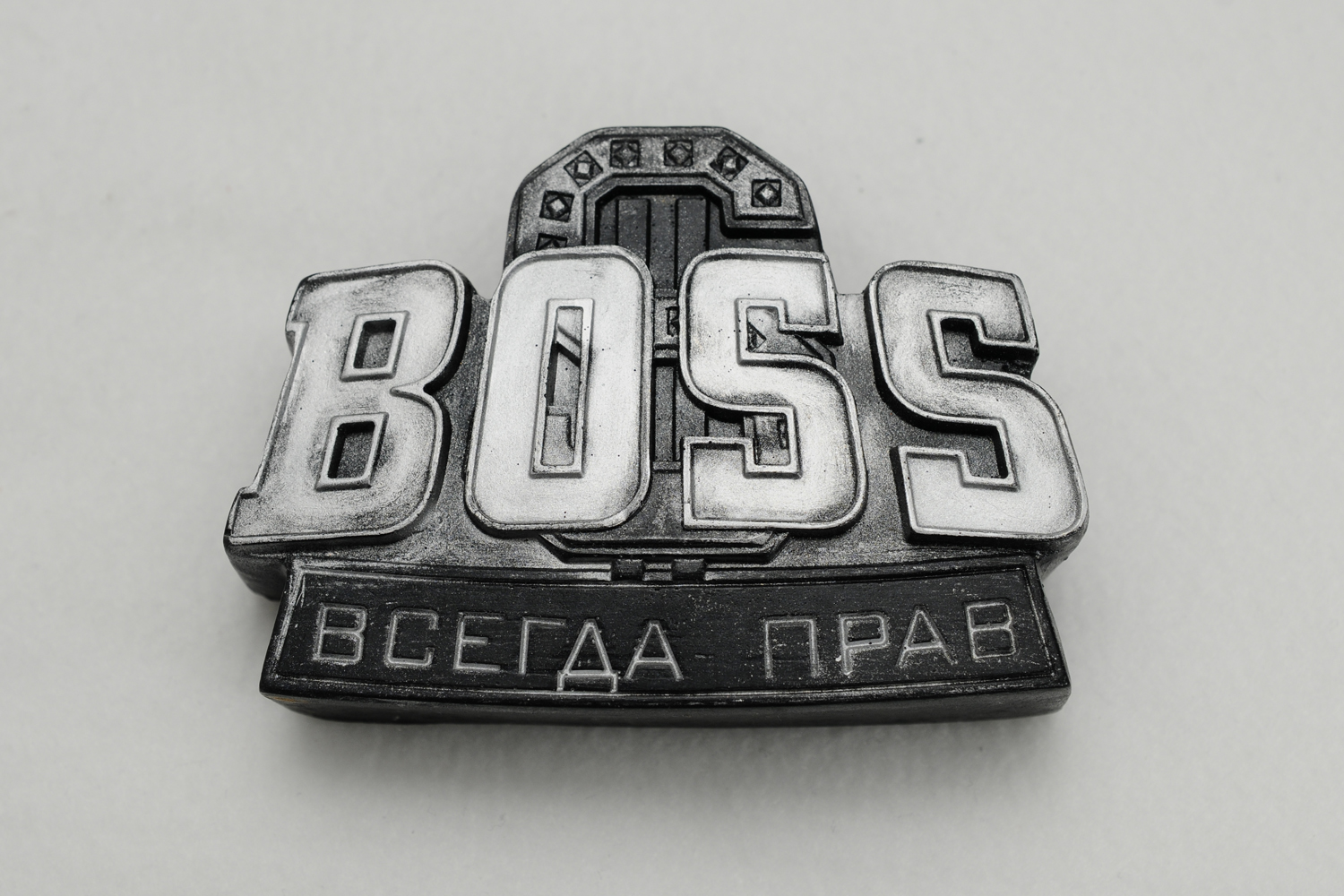 2044 Форма "Босс всегда прав S" силикон HobbyPage 