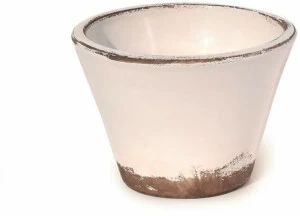 PAOLELLI GARDEN Низкий садовый горшок из терракоты ручной работы Smaltata firenze 25 4847