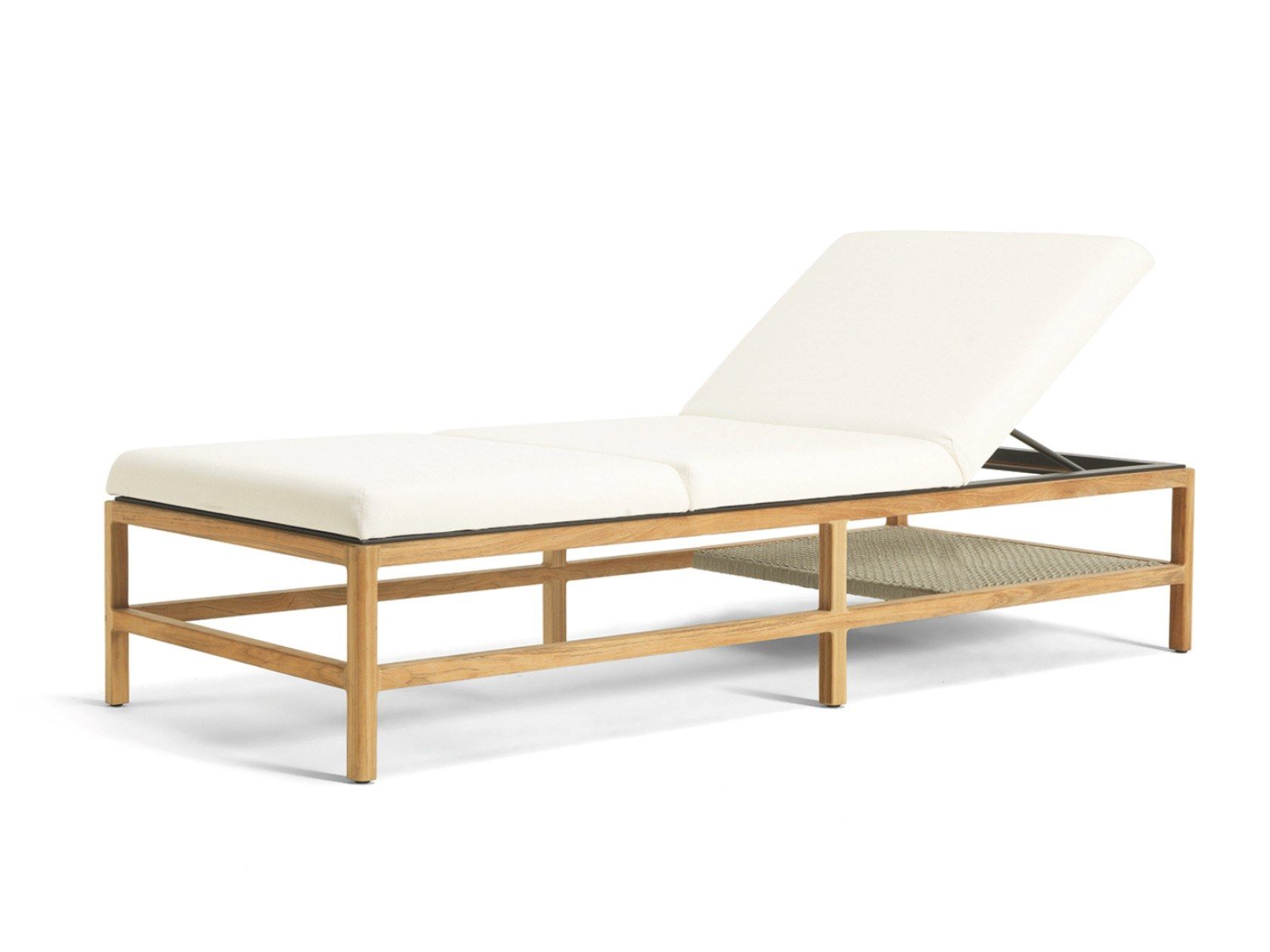 Садовая кровать с откидной спинкой из тикового дерева Ethimo Grand Life ARCH-00096121