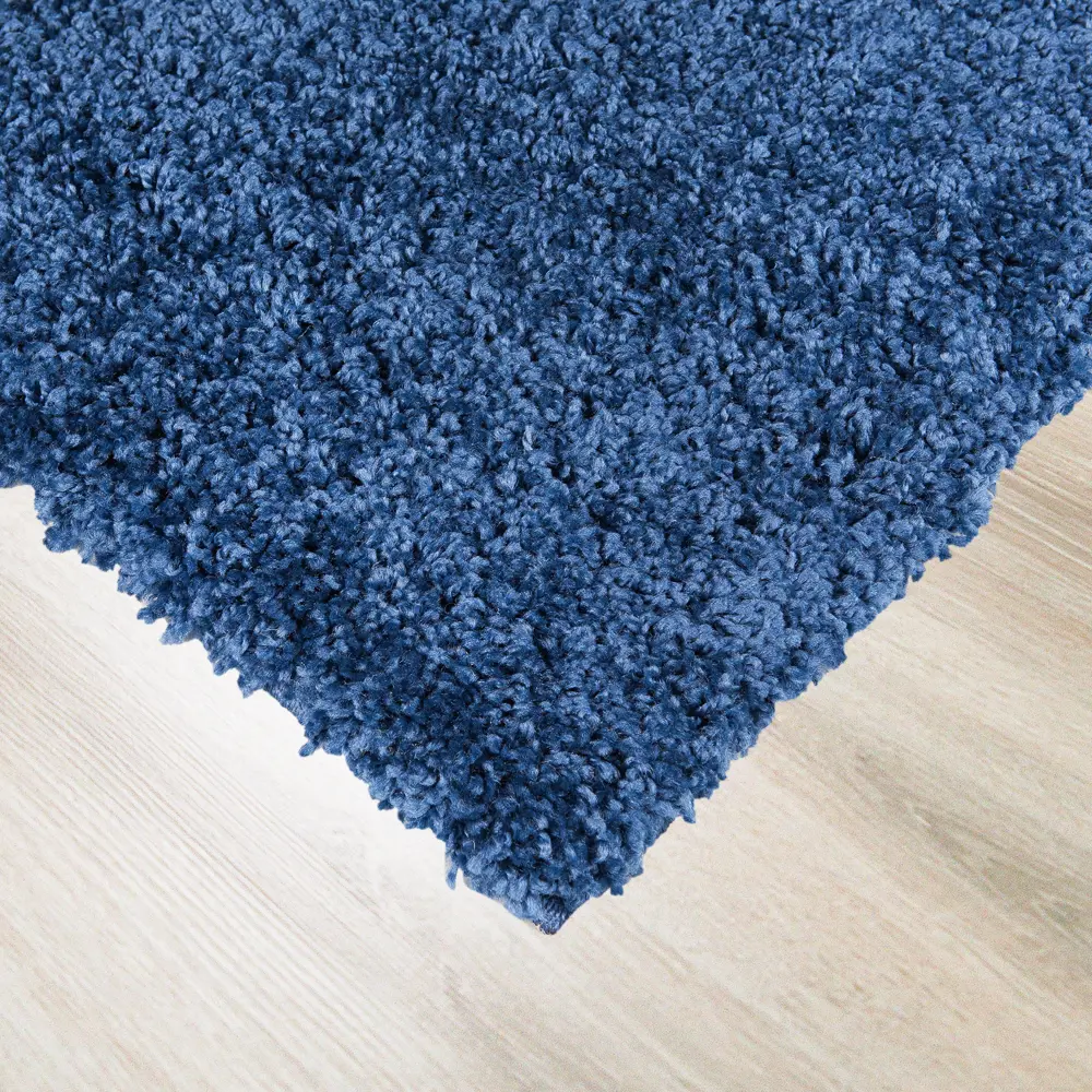 Ковер полипропилен Шагги Тренд L001 60x110 см цвет синий MERINOS STLM-2137524 - Вид №1