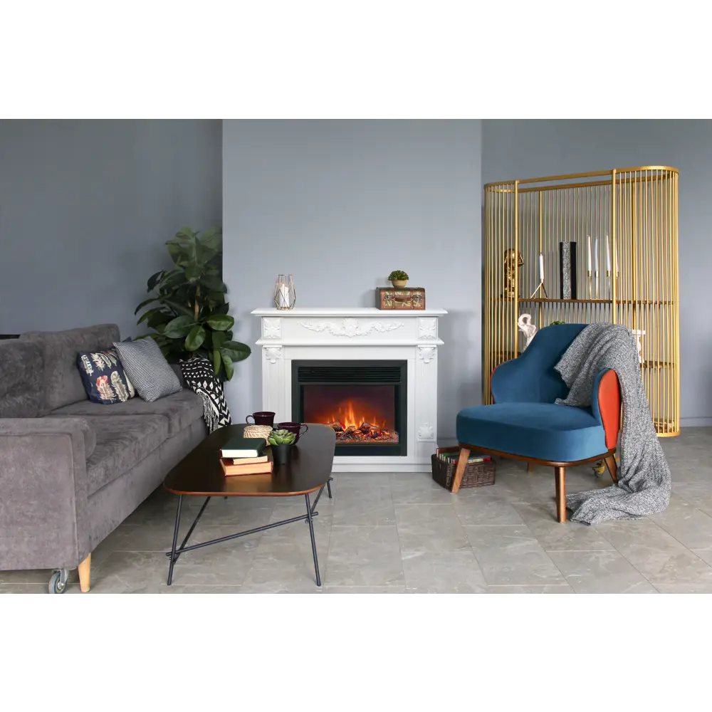 REALFLAME Philadelphia 26 - Портал для электрокамина венге/белый 17116368 STLM-0007528 - Вид №14