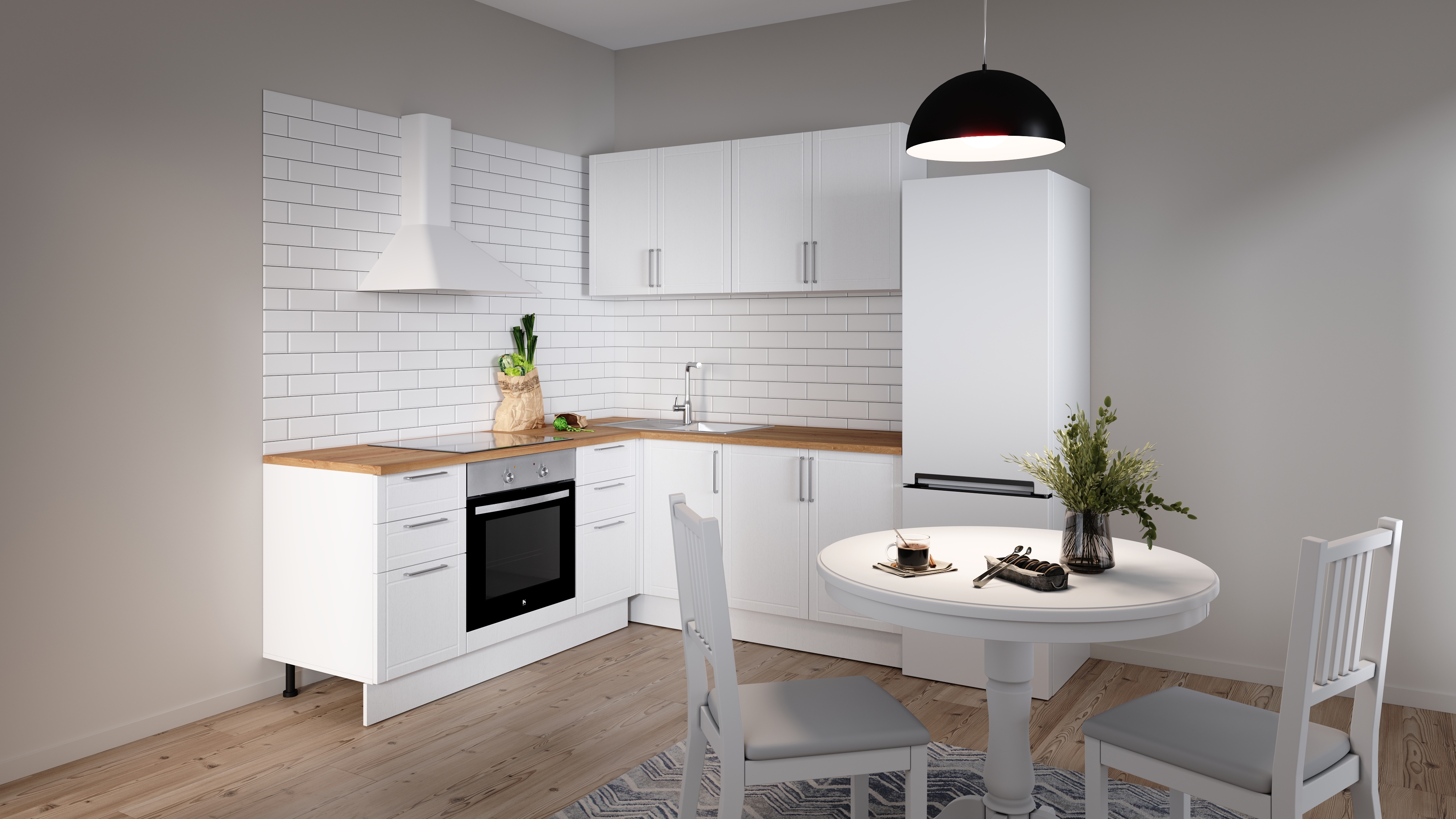 Шкаф кухонный Delinia Агидель с двумя дверцами, белый 60х82,5х58 см 86844326 STLM-0071982 - Вид №7