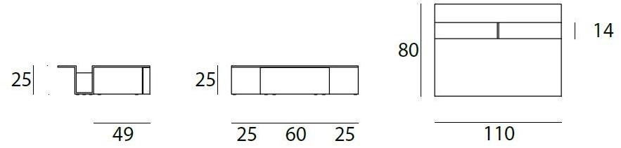 Living Divani Низкий прямоугольный журнальный столик sun-id-1464372 - Вид №1