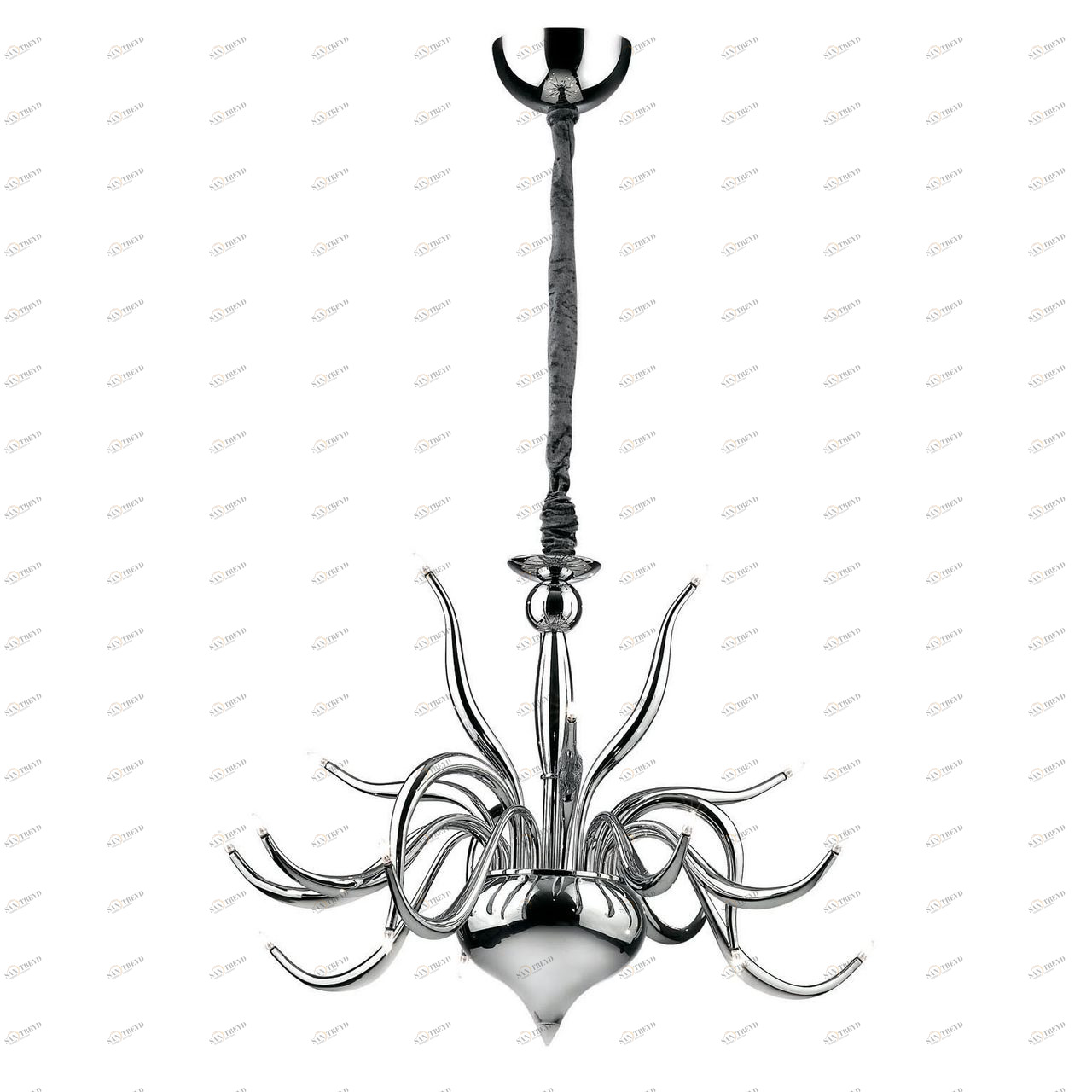 Люстра дизайнерская Stood хром Elysee SP18 IDEAL LUX ДИЗАЙНЕРСКИЕ, ELYSEE CROMO 057341 Хром 