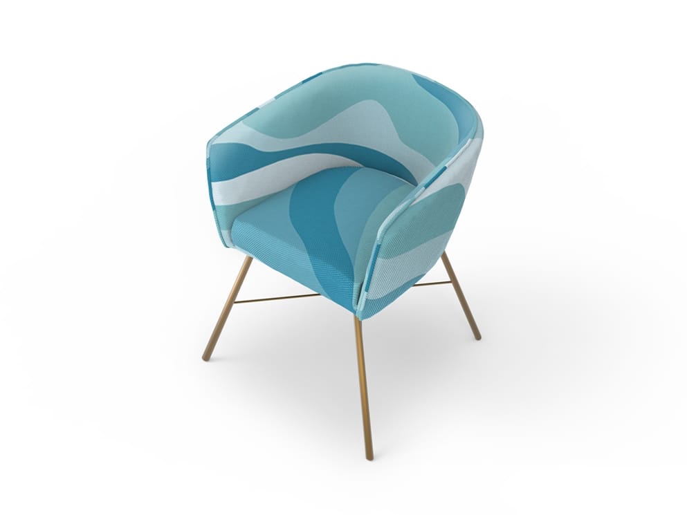 Мягкий тканевый стул с подлокотниками MOMENTI Home &amp ARCH-00061843 - Вид №3