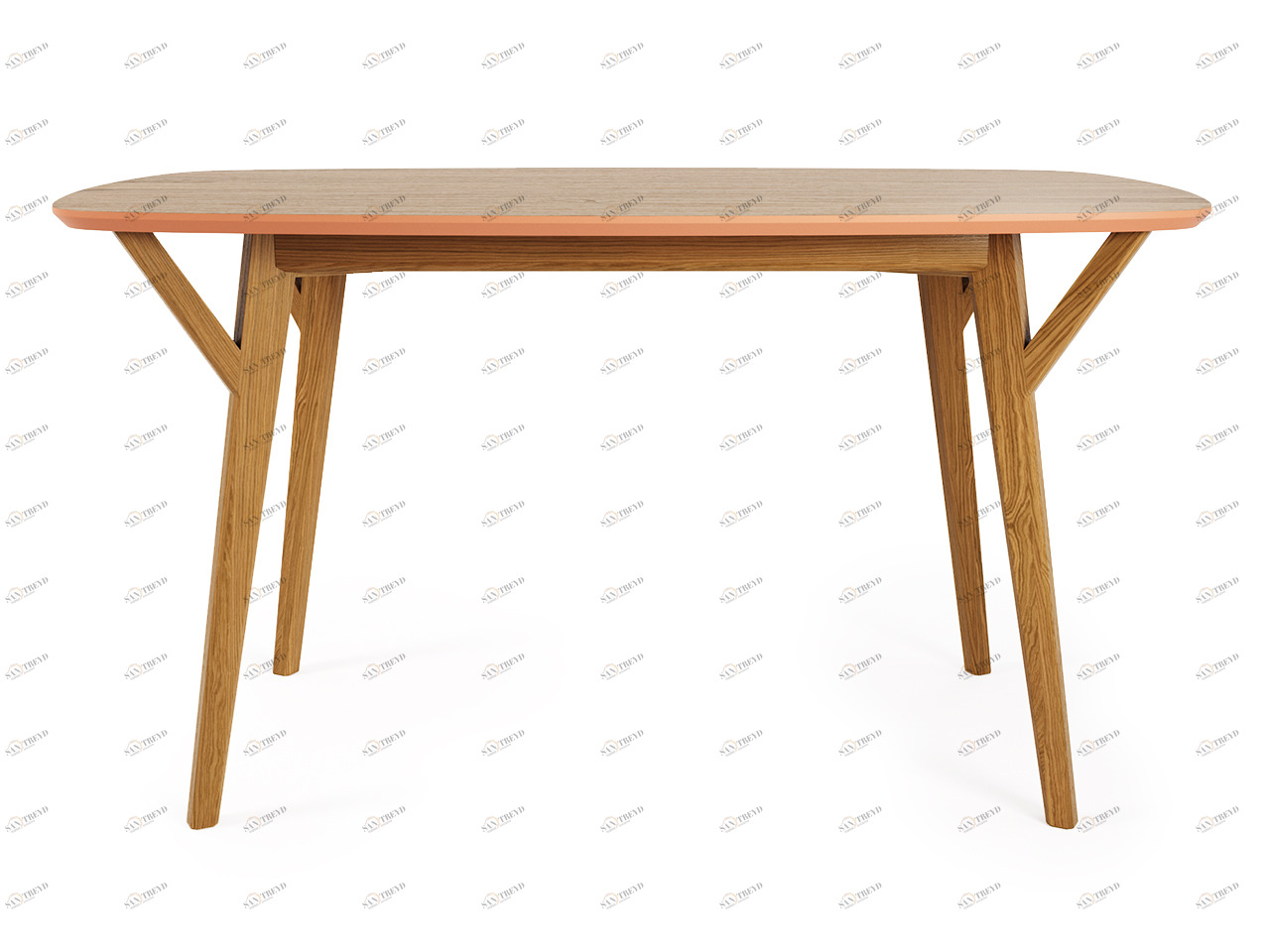 Обеденный стол прямоугольный натуральный дуб, тоскана 140 см Proso THE IDEA  210027 Бежевый 