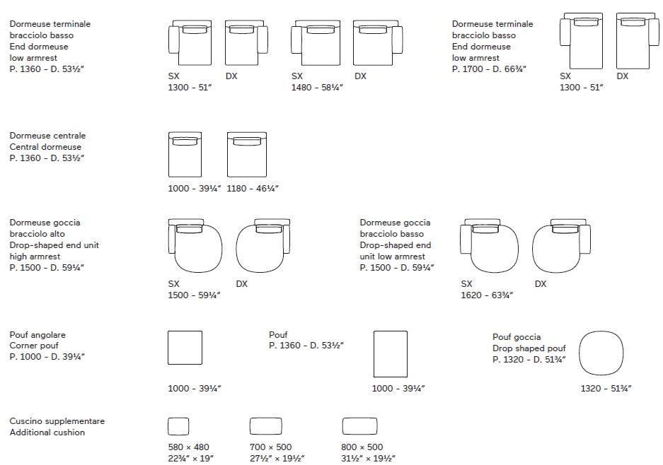Lema Изогнутый модульный диван из ткани sun-id-1422771 - Вид №8