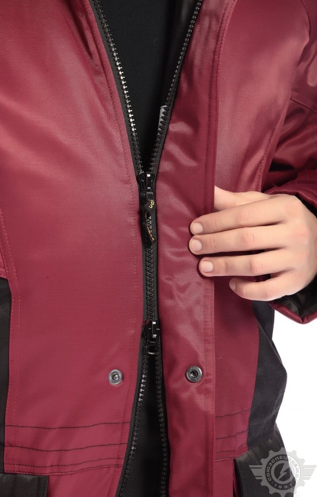 61592 Костюм "Сатурн" зимний бордо  Зимняя спецодежда  размер 60-62/182-188  - Вид №15