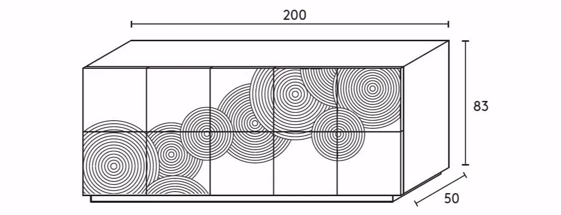 Шкаф из МДФ с распашными дверями ALBEDO Gong ARCH-00103943 - Вид №7