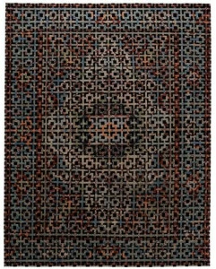 I + I Коврик из шерсти и хлопка с геометрическими мотивами  C 67f