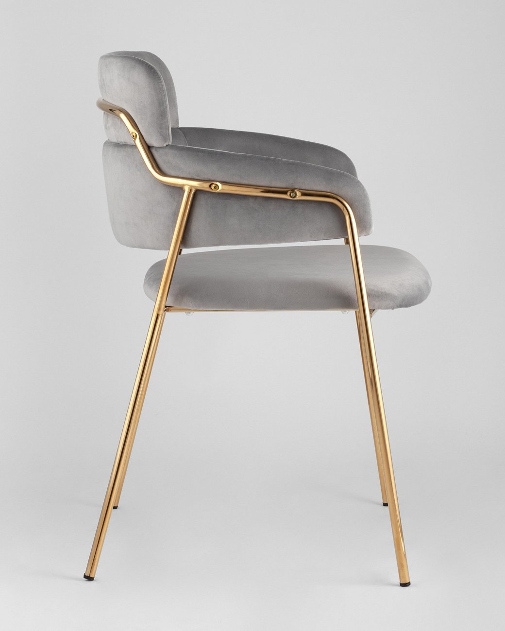 Стул со спинкой серый "Полин" STOOL GROUP ДИЗАЙНЕРСКИЕ, ИНТЕРЬЕРНЫЕ 00-3946263 Серый  - Вид №4