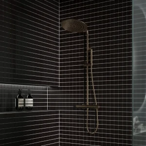 Мозаика керамическая Smart Mosaic Homework Black Matt 30.6x30.6 см цвет черный 82909310 STLM-2087121