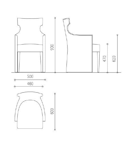 Тканевое кресло с подлокотниками COLLI CASA куртизанка ARCH-00147511 - Вид №9