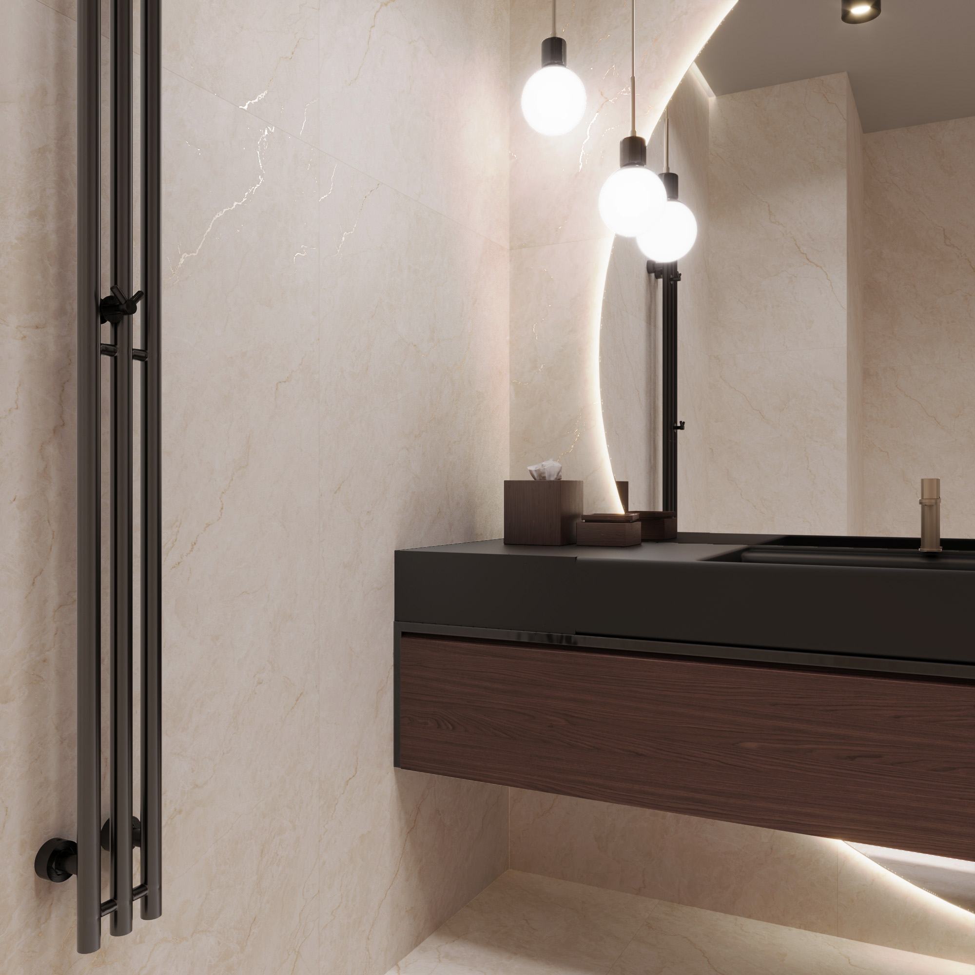 Керамогранит FERROL PEARL 80х160 Creanza CZ-GL04-B 