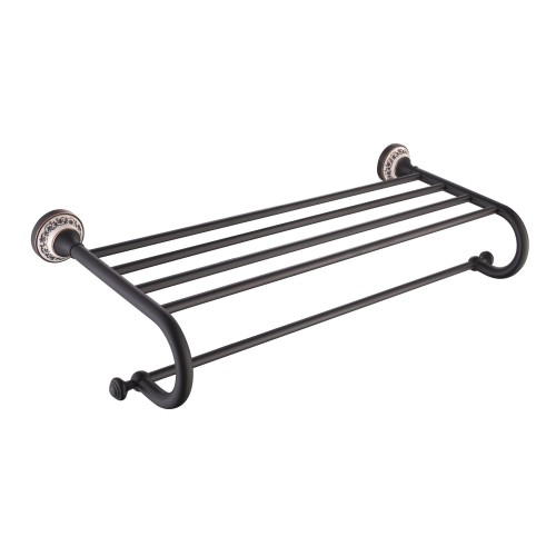 Apollo KEA-16542ORB Полка с полотенцедержателем krausru  - Вид №4