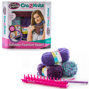 17435A Крейзи Нитс Набор для вязания Шарф-хомут Cra-Z-Knitz