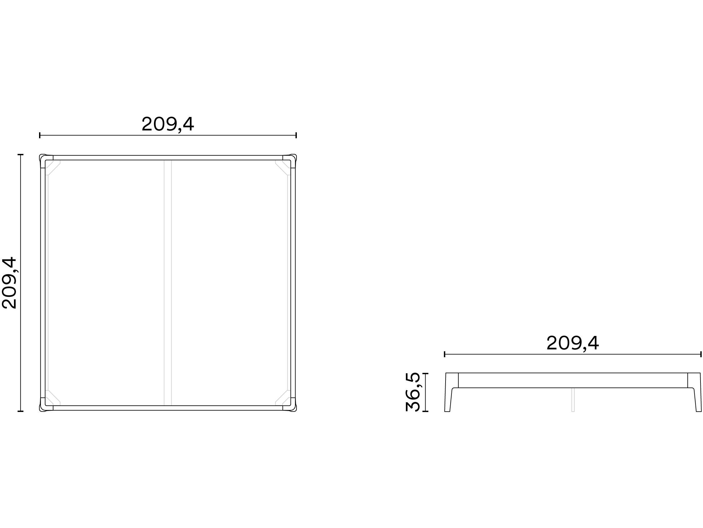 Деревянная двуспальная кровать Noah Living белье ARCH-00103819 - Вид №6