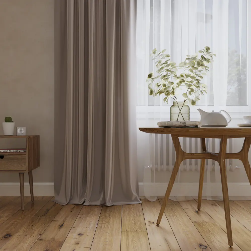 Штора на ленте Light 160x280 см цвет коричневый 84653261 STLM-2026987 MIAMOZA 