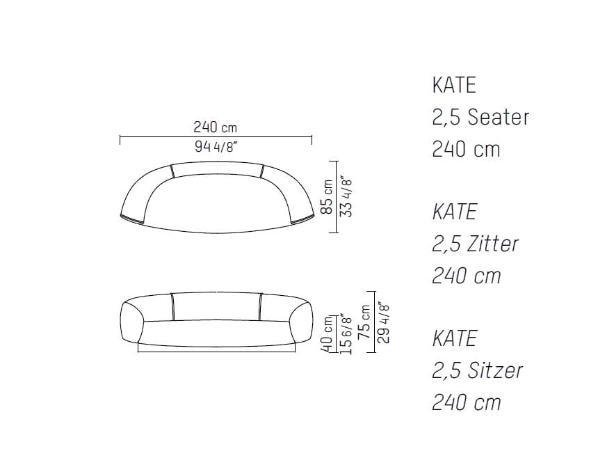 Съемная ткань изогнутый диван Piet Boon Kate ARCH-00043611 - Вид №4